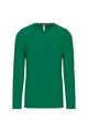 Heren T-shirt lange mouw V Hals Kariban K358 KELLY GREEN